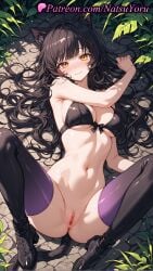 1girls 2025 ai_generated animal_ears anus armpits bangs bikini black_footwear black_hair blake_belladonna blush boots bottomless breasts cat_ears cat_girl cat_tail closed_mouth facial_mark hi_res highres long_hair looking_at_viewer lying medium_breasts natsuyoru navel on_back patreon pussy rwby rwby_ice_queendom smile solo spread_legs stomach swimsuit tail thighhighs thighs uncensored vagina voluptuous voluptuous_female yellow_eyes