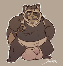 balls big_balls bottomless flaccid hyper hyper_balls male male_only overweight penis solidasp tanuki