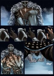 absurd_res animal_humanoid armor art-accountant blaidd_(elden_ring) canid canid_humanoid canine canine_humanoid canis clothing elden_ring fromsoftware hi_res human humanoid male mammal mammal_humanoid muscular mythological_canine mythological_creature mythology paws ranni_the_witch solo species_transformation torn_clothing transformation werecanid werecanine werecreature werewolf wolf