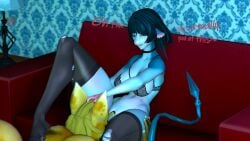 16:9 3d 4k absurd_res anthro areola barely_visible_nipples bearbones canid canine clothing cunnilingus duo feet fellatio female foot_on_back fox furniture grabbing_head hi_res jane_doe_(anthro)_(zenless_zone_zero)_(mayosplash) jane_doe_(zenless_zone_zero) jane_doe_(zenless_zone_zero)_(mayosplash) leg_grab legwear lingerie looking_pleasured male male/female mammal mihoyo murid murine nipples on_sofa oral penile rat rodent sex sitting sitting_on_sofa sofa stockings thigh_grab torn_clothing vaginal_penetration widescreen zenless_zone_zero