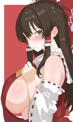 reimu hakurei from touhou by txlyre