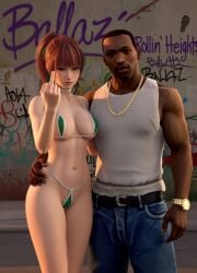carl johnson from dead or alive by wowzerspowzers
