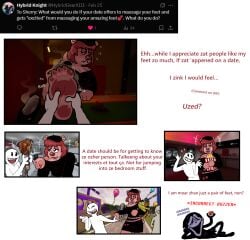 2025 5_toes absurd_res anthro art_prompt balloon bear blarf022 blarf_(blarf022) blush buzzer chucky_(chucky_series) chucky_(series) date dirty dirty_feet english_text feet female food foot_fetish foot_focus foot_grab foot_rub french_accent hi_res humanoid humanoid_feet inflatable kinx_(blarf022) looking_away lying mammal musk on_side plantigrade popcorn q&a sherry_bear_(blarf022) simple_background smelly smelly_feet soles stink_fumes text toes tweet white_background