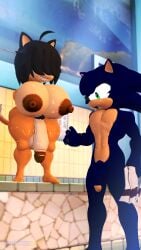 2025 3d_(artwork) 5_fingers 5_toes 9:16 ahoge ana_(countersfm) anthro areola artist_name balls bath bathhouse big_areola big_balls big_breasts big_penis black_hair black_pubes blue_body blue_fur blue_hair breasts claws countersfm curvy_figure detailed_background digital_media_(artwork) domestic_cat duo eulipotyphlan fan_character feet felid feline felis finger_claws fingers flaccid fluffy fluffy_tail fur genitals glistening glistening_arms glistening_balls glistening_body glistening_breasts glistening_fur glistening_genitalia glistening_legs glistening_penis green_eyes gynomorph hair hair_over_eyes hedgehog hi_res holding_object holding_towel huge_areola huge_balls huge_breasts huge_cock huge_hips huge_thighs inside intersex jack_(one0fivesfm) long_hair long_tail looking_at_genitalia looking_at_penis male mammal multicolored_body multicolored_fur nipples nude nude_anthro nude_gynomorph nude_intersex nude_male open_mouth penis penis_size_difference pubes puffy_nipples sega shortstack smile sonic_(series) sonic_the_hedgehog_(series) source_filmmaker_(artwork) tail tan_body tan_fur teeth text thick_thighs toes towel two_tone_body two_tone_fur voluptuous voluptuous_anthro voluptuous_gynomorph voluptuous_intersex watermark wet wet_body wet_breasts wet_fur wet_penis wet_thighs wide_hipped_anthro wide_hipped_gynomorph wide_hipped_intersex wide_hips yellow_body yellow_fur