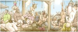 11boys 16girls assisted_rape blindfold blindfolded bondage deer_ears erenisch gagged hunting illustration legal_slavery marketplace oral_sex outdoors_sex rear_pussy rear_view sex slave slave_collar slave_girl slave_market slavegirl suspension_bondage