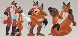 absurd_res anal anal_sex animal_genitalia animal_penis animate_inanimate anthro anus archy_fox ass balls big_butt blush bodily_fluids body_control body_covered bulge canid canine caught_off_guard cock_in_tail dipstick_ears dipstick_tail duo ear_markings erection eyeshadow fingerless_(marking) fingerless_gloves_(marking) flirting flirting_look forced fox fur fur_markings gaping gaping_anus genital_fluids genitals gloves_(marking) glowing glowing_eyes glowing_genitalia glowing_penis glowing_tongue goo_creature goo_drip goo_spreading goo_tail hand_on_bulge hand_on_hip hand_through_body hand_through_chest heart_symbol heartbeats hi_res holding_arm holding_wrist kite_(kitedafennec) legs_up living_clothing looking_pleasured lying makeup male male/male mammal markings multicolored_ears muscular muscular_male narrowed_eyes nude null_bulge on_back open_mouth paws penetration penis penis_on_belly penis_shaped_bulge reverse_penetration role_reversal seductive sequence sex simple_background size_difference slime smile sneak_attack spreading stretching stretchy surprised symbiote symbiote_host tail tail_fetish tail_in_ass tail_insertion tail_markings tail_play tail_sex takeover tongue tongue_out until_they_like_it worried_look