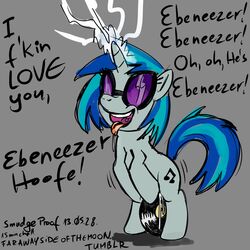 30_minute_art_challenge ebeneezer_goode equine friendship_is_magic horse masturbation my_little_pony pony shamen smudge_proof vinyl_scratch_(mlp)