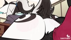 1boy 1boy1girl 1girl 1girls 2d 2d_animation animated anthro audible_creampie audible_ejaculation calling canaryprimary cat computer_monitor cum cum_in_pussy cum_inside cumming cumming_in_pussy cumming_inside cumming_while_penetrating curtains furry glasses goat horns keyboard longer_than_one_minute monitor office phone phone_call secretary sex sitting_on_lap sitting_on_person sound sound_effects stealth_sex sticky_note tagme vaginal_penetration vaginal_sex video voice_acted window windows