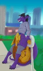 anthro aroused aroused_face balls belly belly_lick big_bulge big_tail bottomwear bulge clothed clothing curled_up cutaway detailed_bulge dragon duo ears_down eastern_dragon endosoma erection face_imprint flustered genitals gleam_(lollerlance) head_imprint hi_res huge_bulge humiliation imprint internal_vore knees_on_chest knock-kneed leaning leaning_backward leaning_on_object licking looking_pleasured male male/male male_pred muffled mythological_creature mythological_scalie mythology penis pivoted_ears pouch_(anatomy) pouch_vore predator/prey prey_imprint prey_outline public public_exposure public_humiliation public_use railing revealing_outfit safe_vore samagthra same_size_vore scalie seductive shirt shorts skimpy soft_vore squirming stomach_bulge stretchy_belly struggling struggling_prey stuffing tail tight_belly tight_bottomwear tight_bulges tight_clothing tight_shorts tight_underwear tongue tongue_out topwear tucked_legs underwear vore willing_prey x-ray_view