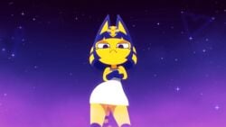 ankha from animal crossing by oblivionfall