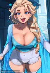 elsa (frozen) from disney by sinderellaart