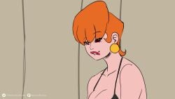 1boy 1girl animated cartoon_network catboy chocolate_cake_gameboy_and_me dark-skinned_male dexter's_laboratory dexter's_mom huge_ass kon_(renatoforfun) milf renatoforfun tagme video