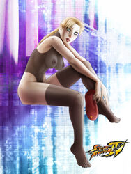 cammy_white female female_only halterneck human impossible_clothes leotard nipple_bulge nipples_visible_through_clothing raulovsky see-through skin_tight solo street_fighter tagme thighhighs