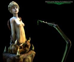 3d breasts female imminent_death kate_marsh life_is_strange monster nipples pestilencesfm poison restrained venom vore