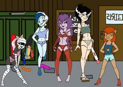 anthro bra elsa_frankenteen hanna-barbera panties phantasma_phantom scooby-doo scooby-doo_and_the_ghoul_school sibella_dracula tanis_mummy winnie_werewolf