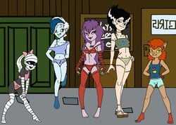 anthro bra elsa_frankenteen hanna-barbera panties phantasma_phantom scooby-doo scooby-doo_and_the_ghoul_school sibella_dracula tanis_mummy winnie_werewolf