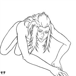 disney kingdom_hearts male_only monochrome saix square_enix tagme