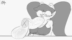 aka_h animated fellatio huge_breasts tagme twintails video