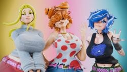 3girls aged_up big_ass big_breasts big_thighs blue_hair breasts bust busty cartoon_network chest curvaceous curvy curvy_figure ed_edd_n_eddy female hips hourglass_figure huge_ass huge_breasts kanker_sisters large_ass large_breasts legs marie_kanker mature mature_female slim_waist thick thick_hips thick_legs thick_thighs thighs voluptuous waist wide_hips 3d sl0bb3r may_kanker lee_kanker blonde_hair blonde_female red_hair redhead sisters