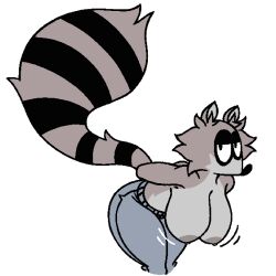1girl 1girls bedroom_eyes big_breasts big_thighs diegutan female_only furry raccoon sketchybungo someone_else's_oc tagme uva_the_raccoon