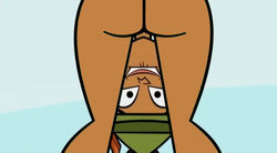 accurate_art_style ass bare_ass bare_thighs bent_over biting_lip das_booty hat hat_only naked naked_female nude nude_female sierra_(tdi) tagme total_drama_island