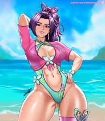 psylocke from marvel by senbonzakuraart
