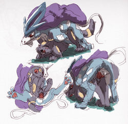 9_6 eeveelution nintendo pokémon_(species) pokemon pokemon_(species) suicune tagme umbreon