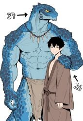 2boys abs age_difference ai_generated anthro anthro_on_human bara big_dom_small_sub big_muscles big_pecs blue_body daddy ddkk dilf duo fangs gay holding_partner hug huge_muscles huge_pecs human human_on_anthro hunk interspecies intimate larger_anthro larger_male lizard lizardman loincloth male male/male male_focus male_only muscles muscular muscular_anthro muscular_male navel older_anthro older_anthro_younger_human older_male older_man_and_younger_boy older_on_young pecs reptile romantic romantic_couple scalie sfw size_difference smaller_human smaller_male topless topless_male tribal tribal_jewelry yaoi younger_human younger_male