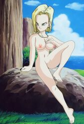 android_18 dragon_ball dragon_ball_z edit edited mei_long10 nude_filter screencap screenshot screenshot_edit