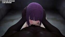 3d ai_assisted ai_generated animated animation ass blowjob boob breasts cleavage cock cum dick erection female fern_(sousou_no_frieren) forced girl hi_res high_resolution highres huge_cock large_penis mp4 oral patreon penis purple_hair pussy rough_sex senpaicham sex sexy shorter_than_30_seconds sound straight sucking tagme uncensored veins video