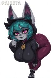 ai_generated aibuta alternate_body_type alternate_breast_size animal_ears artist_name ass bent_over big_ass big_butt big_thighs black_footwear black_hoodie black_nails blush breasts bubble_ass bubble_but character_name child_bearing_hips collar colored_skin curvaceous curves curvy curvy_body curvy_figure dat_ass ears_through_headwear female full_body furry furry_female gigantic_ass glossy glossy_body green_hair grey_skin hi_res high_resolution highres hood hood_up hoodie huge_ass huge_breasts impossible_clothes jewelry large_ass large_breasts large_thighs league_of_legends league_of_legends:_wild_rift leaning_forward long_sleeves looking_at_viewer massive_ass nail_polish necklace pants pink_eyes pink_pants purple_eyes riot_games sandals shiny_skin short_hair shortstack simple_background skin_gloss skull_crushing_thighs sleeves_past_wrists smile solo stable_diffusion standing thick_ass thick_thighs thunder_thighs toeless_footwear toenails vex_(league_of_legends) voluptuous white_background wide_hips yordle