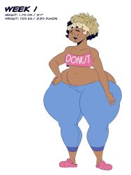 curly_hair donette_(elpiromanias) elpiromanias hungry normal_type oc original_character scale weight weight_gain