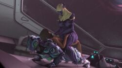 1boy 2girls 3d animated athletic_female big_ass big_breasts cowgirl_position grinding grinding_on_penis hildryn_(warframe) human human_penetrating light-skinned_male muscular_female robot robot_girl short_video shorter_than_30_seconds tagme tenno vaginal_penetration video warframe warframe_(species) wisp_(warframe) yourlocalyiffer