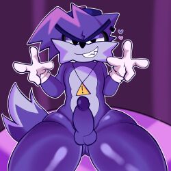 1boy anthro anthro_only background balls black_eyeshadow boyfriend_(friday_night_funkin) canid canine d-side_boyfriend d-side_encore_boyfriend dick digital_drawing_(artwork) digital_media_(artwork) ear_piercing femboy femboy_only friday_night_funkin friday_night_funkin_(d-side) friday_night_funkin_mod furry furry_male furry_only gay gay_male gloves hat hearts_around_head hi_res highres isouuup looking_at_viewer looking_down_at_viewer male male_only pendant penis purple_background purple_body purple_eyebrows purple_eyelids purple_fur purple_hair purple_hat sharp_teeth smiling smiling_at_viewer tail thick thick_ass thick_legs thick_thighs white_gloves wolf wolf_tail