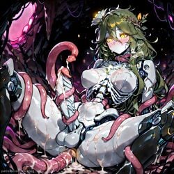 ai_generated anal anal_sex big_balls big_cock big_penis blush cave cave_background cavern cum cum_drip cum_dripping cum_dripping_from_ass cum_dripping_from_penis cum_on_breasts cum_on_face cum_on_penis cum_on_stomach cum_on_thighs cumming cumshot dickgirl dickgirl_focus dickgirl_only dryad erection female female_focus futa_focus futa_only futanari futanari_focus futanari_only girl girl_focus girl_only glowing_eyes green_hair huge_balls huge_cock intersex intersex_focus intersex_only large_balls large_cock large_penis meimeg naked no_mouth oc original_character pink_tentacles plant_hair robot robot_girl robot_humanoid robotic robotic_penis sitting sitting_down sitting_on_floor solo_dickgirl solo_female solo_futa solo_futanari solo_girl solo_intersex spread_legs tentacle tentacle_around_arm tentacle_around_leg tentacle_around_neck tentacle_around_penis tentacle_in_ass tentacle_penetration tentacle_sex white_skin yellow_eyes
