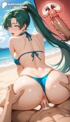 1boy 1girls 2026 ahe_gao ai_assisted ai_generated anime anus artist_name ass ass_grab beach big_ass bikini bikini_aside booty breasts bust cervix clothing_aside cock cowgirl_position cross_section cum cum_in_pussy dick earrings ejaculation explicit female_genitalia fire_emblem fire_emblem:_the_blazing_blade fire_emblem_heroes genitals green_eyes green_hair hi_res high_quality high_resolution highres internal_cumshot jewelry long_hair love_making lyn_(fire_emblem) nintendo nude overflow patreon patreon_username penetration penis ponytail pov pussy sex sexual_intercourse skypassion solo_focus stable_diffusion straddling straight swimsuit uncensored uncensored_pussy uncensored_vagina uterus vaginal_penetration water watermark