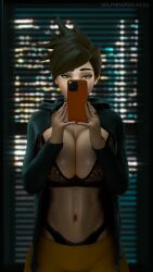 1girls 3d abs accessory alternate_breast_size alternate_version_available belly belly_button big_breasts black_bra black_choker black_nail_polish black_nails black_panties boobs_bigger_than_head bottomwear bra breasts breasts_bigger_than_head british_female brown_hair choker cleavage ear_piercing earrings eyebrows eyelashes eyeliner eyeshadow female female_focus female_only glowing glowing_eyes highleg_panties holding holding_phone hoodie huge_boobs huge_breasts indoors leggings lena_oxton light-skinned_female lingerie lips looking_at_object looking_at_phone makeup massive_breasts nail_polish navel night no_eyewear open_hoodie overwatch overwatch_2 panties pants partially_clothed ring see-through_bra selfie selfmindsources shiny shiny_skin short_hair smirk smirking snapchat solo solo_female solo_focus spiky_hair squish squished_breasts standing stomach sweat sweaty sweaty_body tease teasing thong tomboy toned toned_body toned_female toned_stomach top_heavy topwear tracer tummy vertical_navel voluptuous voluptuous_female yellow_eyes