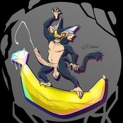 alternate_version_available black_fur cum cum_drip donkey_kong_(series) donkey_kong_bananza ejaculation erection foreskin gold_(metal) haplorhine isdxiii large_penis long_penis looking_at_viewer male male_only monkey monkey_feet nintendo nude nude_male penis prehensile_feet primate purple_nails uncircumcised veiny_penis void_kong yellow_eyes