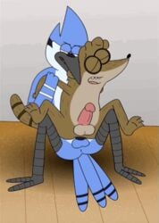 2013 animated male_only mordecai no_humans regular_show rigby tagme yaoi