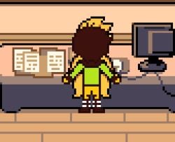 4:3 aged_up alphys animated anthro ass bladedbard deltarune digital_media_(artwork) female group human humor kris_(deltarune) long_playtime male mammal naked nude nude_anthro painting pixel_art public public_nudity pussy sex sprite sprite_art undertale undertale_(series) vaginal_penetration