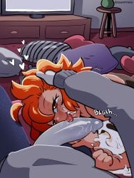 1boy 1boy1girl 1boy1girls 1boys 1boys1girl 1boys1girls 1female 1girl 1girl1boy 1girl1boys 1girls 1girls1boy 1girls1boys 1male 1males 1man 1woman after_blowjob after_sex cum female licking_penis luana_(quaver) male movement_lines orange_eyes orange_eyes_female orange_hair orange_hair_female penis penis_out post_blowjob quavernsfw tagme tongue tongue_on_penis tongue_out woman