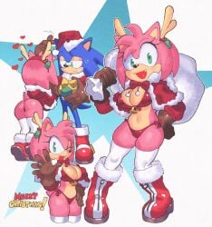 amy rose from christmas by inkerton-kun