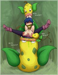 aik(xxxx52) bellsprout bondage female large_breasts open_mouth pokemon pokephilia rape restrained round_mouth victreebel vore weepinbell xxxx52