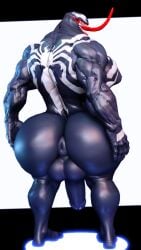 2025 3d_(artwork) alien alien_humanoid anus ass back_muscles backsack balls ballsack big_butt big_penis black_body digital_media_(artwork) erection eyewear gay genitals glasses hand_on_butt hi_res humanoid humanoid_genitalia humanoid_penis long_tongue looking_back male marvel marvel_comics moon muscles muscular muscular_arms muscular_humanoid muscular_male open_mouth penis puffy_anus rear_view round_glasses sharp_teeth solo standing symbiote teeth tongue tongue_out venom venom_(marvel) venom_(marvel_rivals) willie_piv