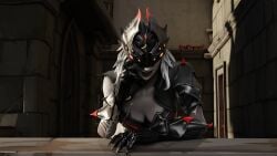 3d 3d_render arachne_(fortnite) artistic ass baseddende big_ass big_breasts blender breasts character clothes digital_art elitetheron7 erotic facial_expression fan_art female fortnite fortnite:_battle_royale gray_hair grey_skin high_resolution lighting long model pale_skin pose realistic red_lips rule34 seductive sensual skin style voluptuous