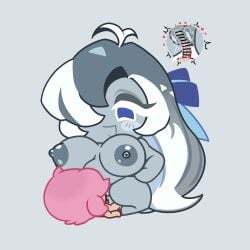 blue whale cookie from cookie run by lorennsfw