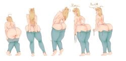 apple_butt applejack_(mlp) ass_too_big ass_too_fat big_ass big_ass_(female) cant_fit chubby_female denial denim denim_jeans female fitting getting_dressed inconvenient_ass inconvenient_butt jeans mylittlepony pulling_pants_up pulling_up_pants putting_on_pants putting_pants_on sexy_struggle struggling_to_fit sunnyq too_big_for_clothing too_big_to_fit too_thicc_to_fit wardrobe_malfunction weight_gain_denial