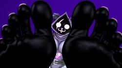 3d :3 armor bear black_body facial_scar female foot_fetish foot_focus fortnite fur furry furry_only glowing_eyes humanoid_feet looking_at_viewer painted_toenails purple_fur raven_team_leader sfm soles source_filmmaker source_filmmaker_(artwork) toes