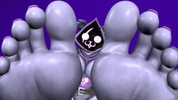 1girls 3d :3 armor bear facial_scar feet female foot_fetish foot_focus fortnite fur furry furry_only glowing_eyes humanoid_feet kombatkatto looking_at_viewer painted_toenails pov purple purple_body purple_fur raven_team_leader sfm soles source_filmmaker source_filmmaker_(artwork) toes