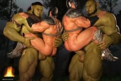 3d abs ambush anal anal_sex animated arm_hair armor ass back_muscles bald balls bara beard big_balls big_dom_small_sub big_muscles big_pecs big_penis black_hair body_hair campfire carrying_another carrying_partner chest_hair daddy digital_media_(artwork) dilf dominant dominant_humanoid dominant_male erection facial_hair gay genitals green_body group hair headgear headgear_only helmet helmet_only holding_partner huge_muscles human human_on_humanoid human_penetrated humanoid humanoid_penetrating humanoid_penetrating_human humanoid_pointy_ears humansub hunk interspecies knight larger_humanoid larger_male leg_hair male male/male male_focus male_only male_penetrated male_penetrating male_penetrating_male mammal muscles muscular muscular_human muscular_humanoid muscular_male nipples nude orc outside_sex pecs penetration penile penile_penetration penis penis_in_ass ponytail pubes raucousrook rowdyrook sex short_playtime sideburns silverjay size_difference smaller_human smaller_male smaller_penetrated stand_and_carry_position standing standing_sex submissive submissive_human submissive_male tagme tusks video warrior yaoi